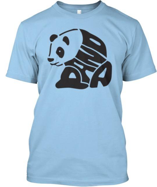 Panda Letter Design Tee T-Shirt Made in the USA Size S to 5XL L