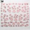 3D Embossed Pink Flowers Design Nail Art Decal Tips Stickers Manicure Tool