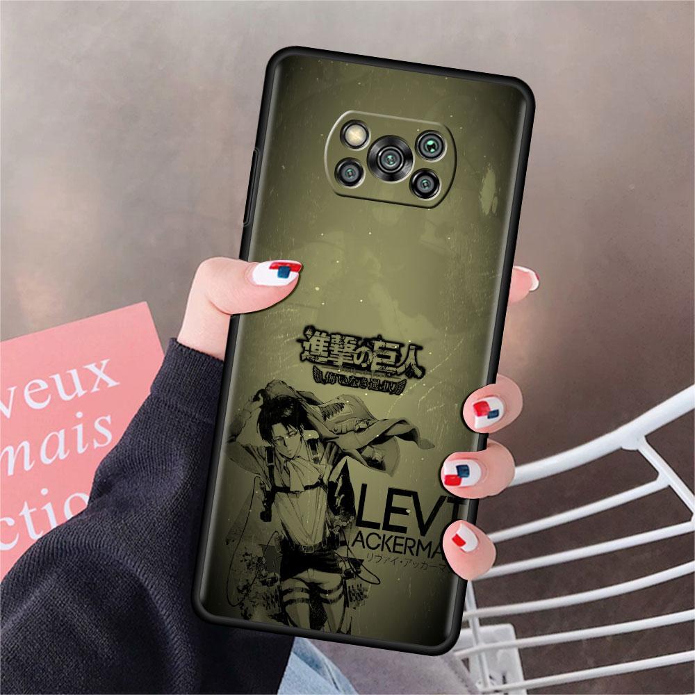 Case For Xiaomi Mi Poco X3 NFC X4 Pro F3 F4 GT M4 M3 F1 C40 11 Lite 11T Soft Silicone Funda Phone Cover Attack On Titan Shell