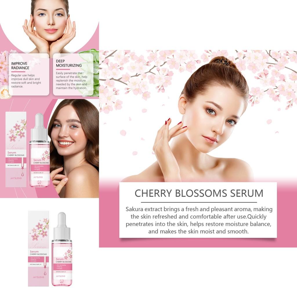 Jaysuing Cherry Blossom Hydrating Essence Moisturizing Serum For All Day Hydration And Plump Skin