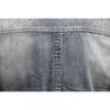 Hochwertige Herren-Jeansjacke Lässig Retro Große Größen Stehkragen Reißverschluss Biker Motorradmantel