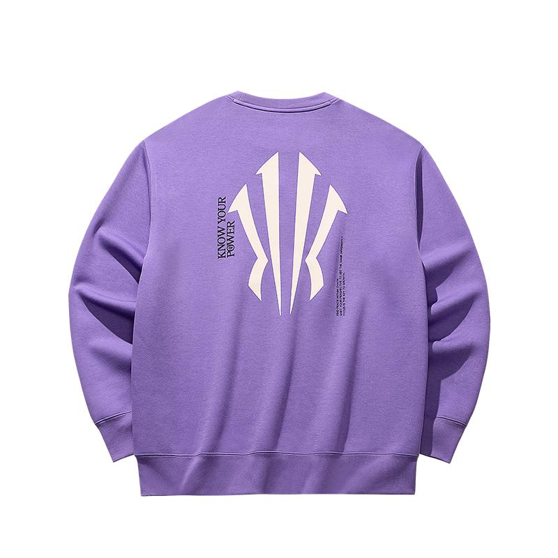 

Anta Basketball Series Kyrie Series Comfortable Simple Versatile Round Neck Letter Print Drop Shoulder Loose Sweatshirt Unisex sweatshirt 172531712-4 3XL