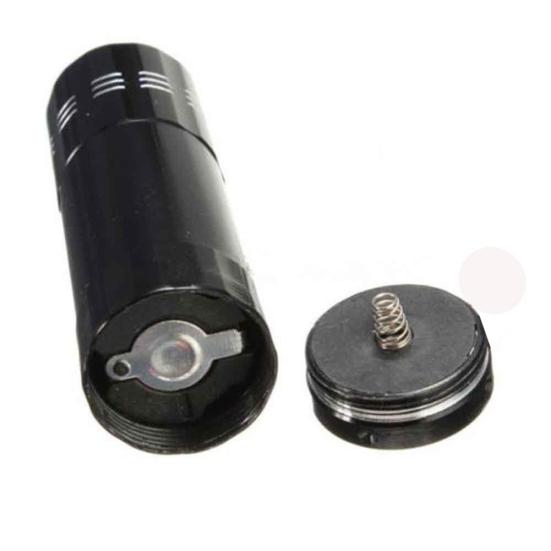 Mini Aluminum Multifunction UV Ultra Violet 9 LED Flashlight Torch Light Lamp