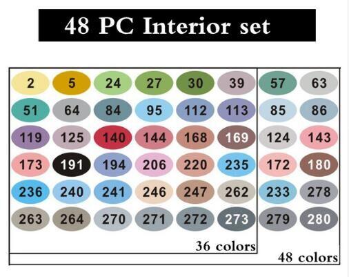 Finecolour EF100 240 Colors Alcohol Based Ink Double Headed Sketch Art Markers With Box