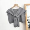 Vielseitiger gestrickter Schulterwickel im koreanischen Stil für Damen