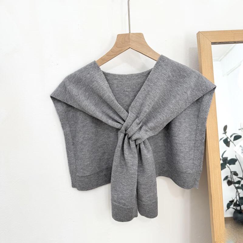 Vielseitiger gestrickter Schulterwickel im koreanischen Stil für Damen