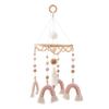 Baby Wooden Bed Bell Cartoon Rabbit Mobile Hanging Rattles Toy Hanger Crib Mobile Bed Bell Wood Toy Holder Arm Bracket Kid Gifts