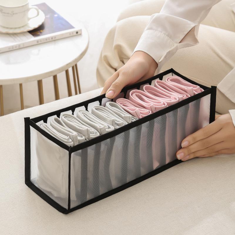 2/3Pcs Underwear Drawer Organizer Storage Box Foldable Closet Organizers Drawer Divider Storage Boxes For Underpants Socks Bra