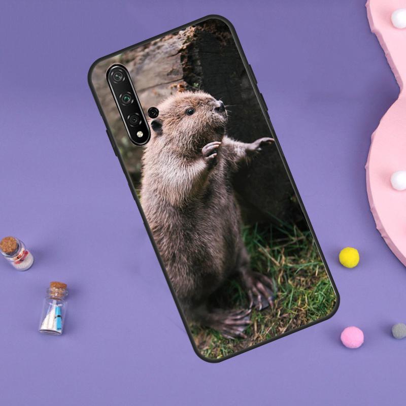 Animal Beaver For Huawei Nova 7i 8i 11i 12i 12s 9 10 SE Y60 Y61 Y70 Y72 Y73 Y90 Y91 P20 P40 P30 Lite Case