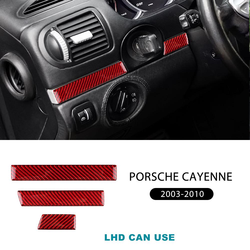 Carbon Fiber Style Interior Sticker for Porsche Cayenne 2003 2004 2005 2006 2007 2008 2009 2010 Door Interior Panel