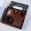 Valentine's Day Business Gift Set Men's Watch Sunglasses Belt Wallet Christmas Gift Set Quartz Watch Set for Men