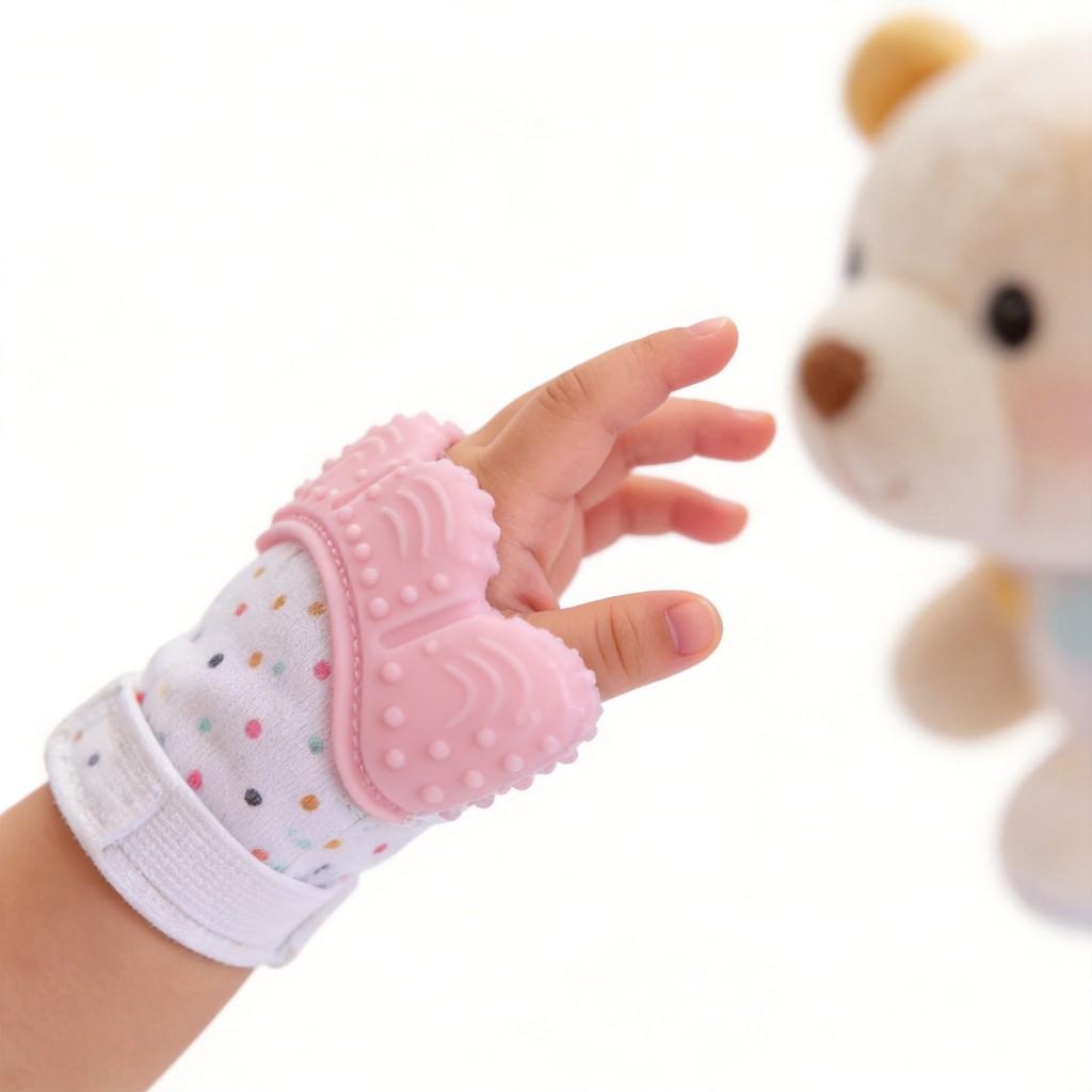 Silicone Baby Teether Toy With Sound And Soft Grip For Newborn Comfort