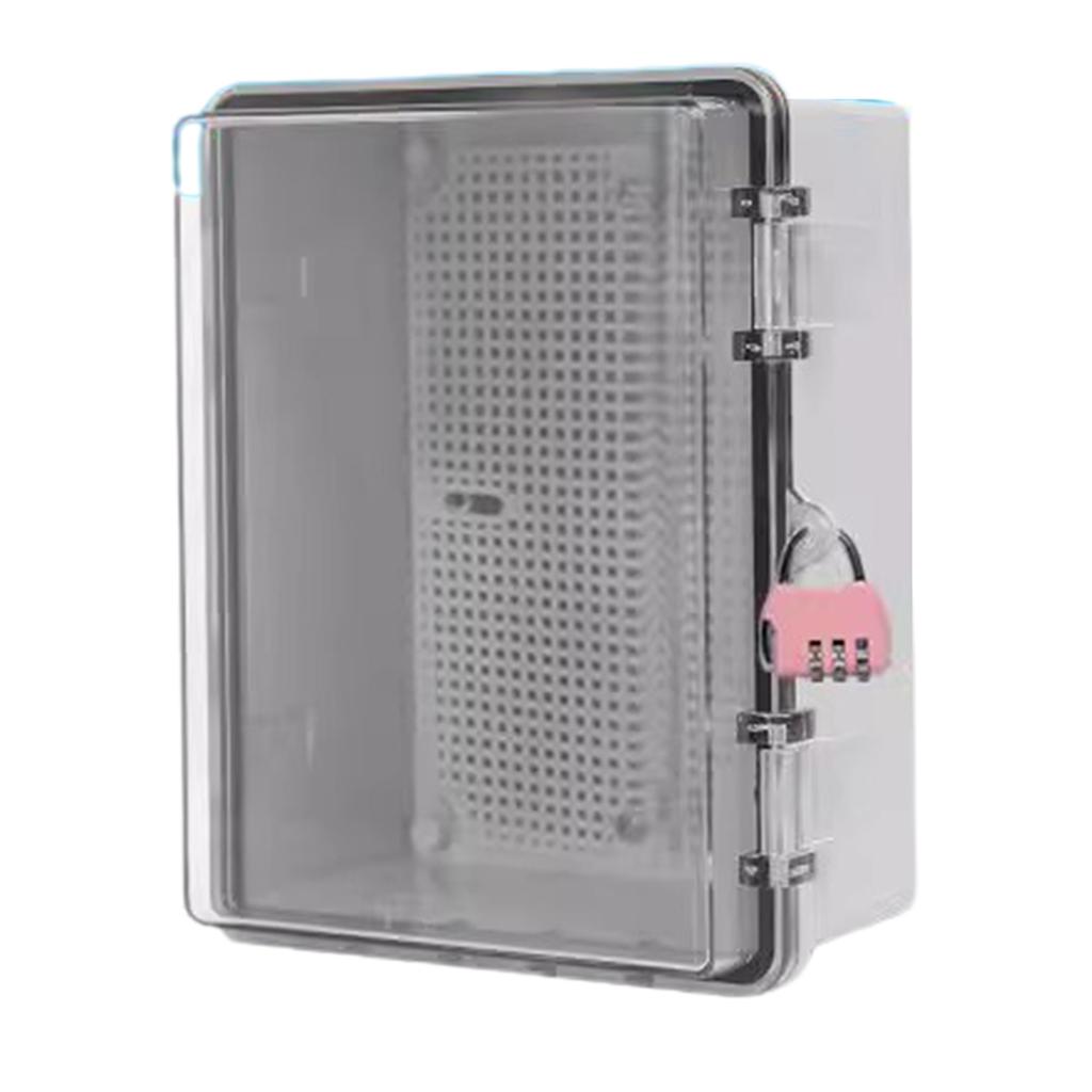 High Strength Plastic Outdoor Electrical Enclosures Weather Resistant Locking Cover For Garden Camping Installations