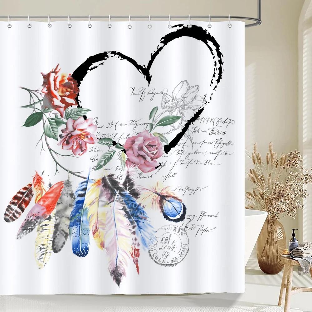 Dandelion Natural Flowers Shower Curtains Waterproof Bathroom Curtain Bath Curtain High Quality With Hooks Shower Curtain
