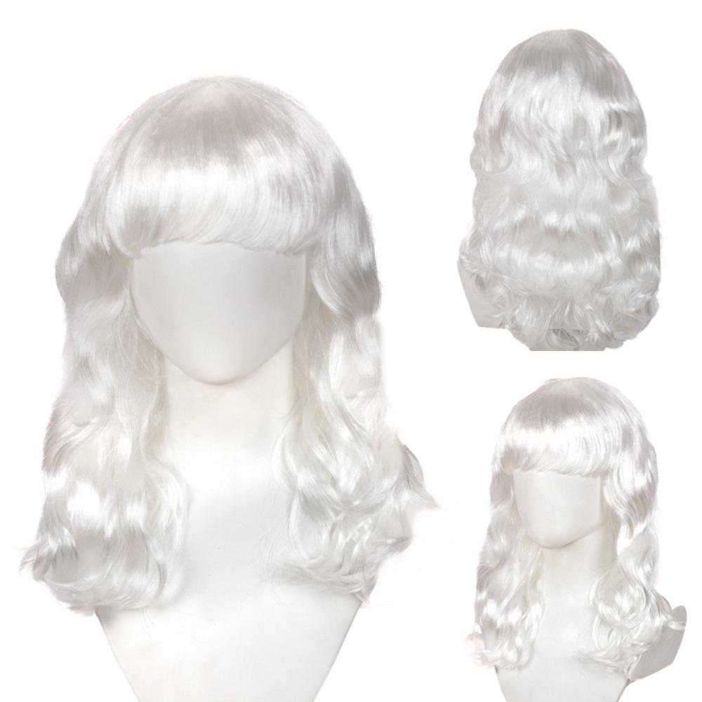 Harajuku Orange Blue Gold Grey Curly Wigs Synthetic Women Layered Wigs  Role-playing