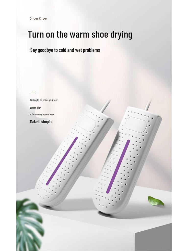Uscător de pantofi USB și Deodorizator: Uscare rapidă, Sterilizare, Dezumidificator cu aer cald pentru casă și cămin