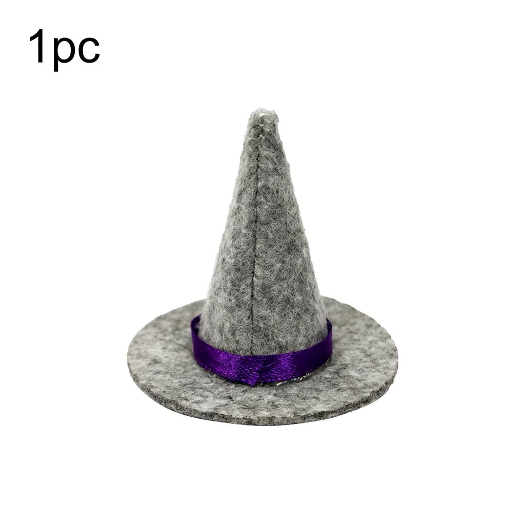 Halloween Mini Witch Hat Desktop Decor Little Witch Hat Table Wine Bottle Decoration Hats DIY Handmade Doll Cosplay Party Favors