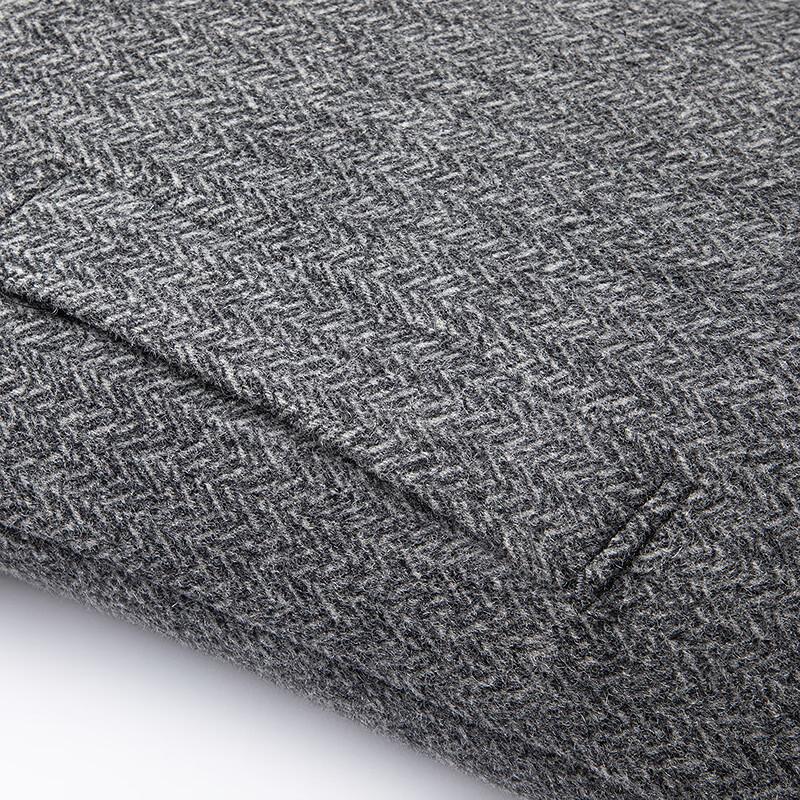 FAPAI Men's Detachable Down Lined Wool Overcoat