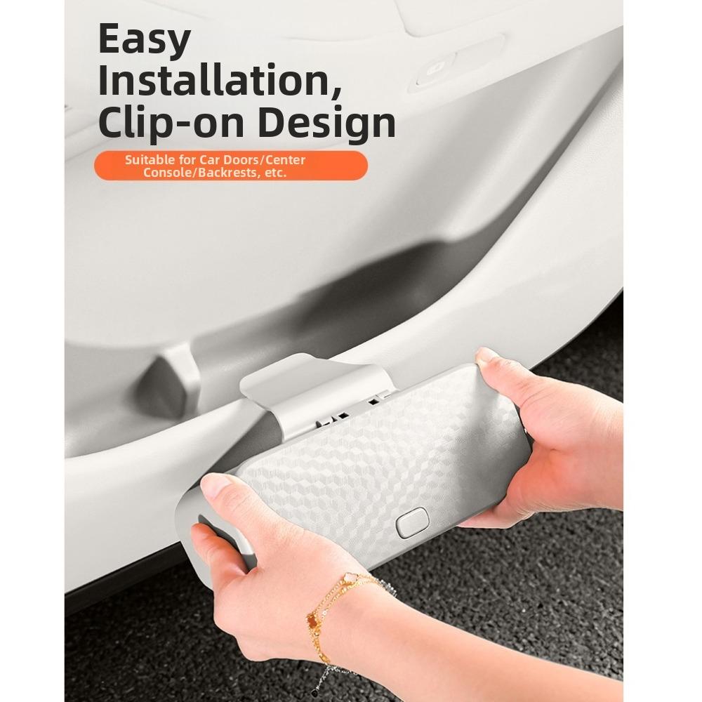 Multifunctional Car Storage Organizer Box Press Type with Lid Car Trash Can for Wet and Dry Use