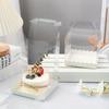 10pcs Clear Gift Boxes with Handles Transparent Cake Boxes Plastic Display Box Portable Single Cake Containers Party Favors Boxes Clear Cake Box