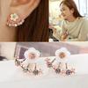 1 Pair Ear Stud Cute Safe Sweet Female Marguerite Ear Clips for Clubs