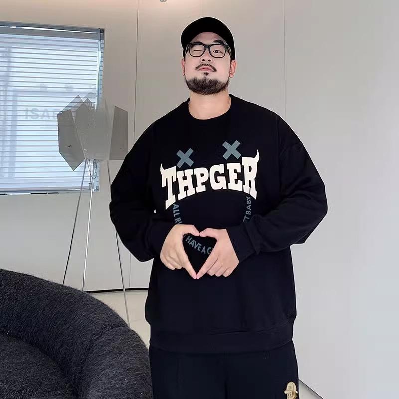 Printed soft high quality fabric wrinkle-resistant men's street sports casual breathable loose fashion trend comfortable long-sleeved tops