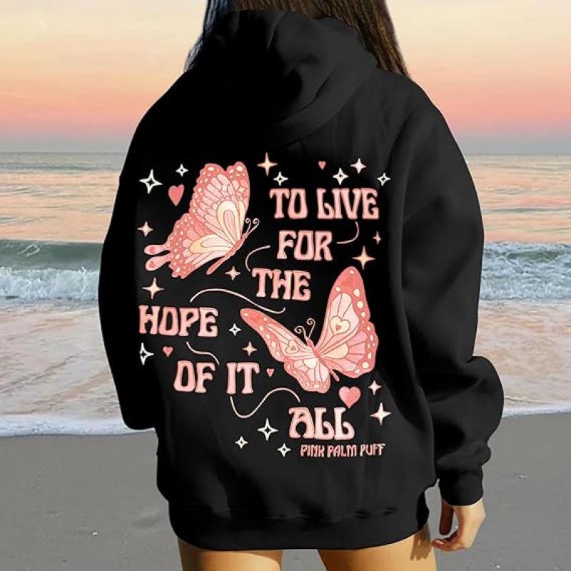 Hopeful Dreams Drop Shoulder Ribbed Hoodie