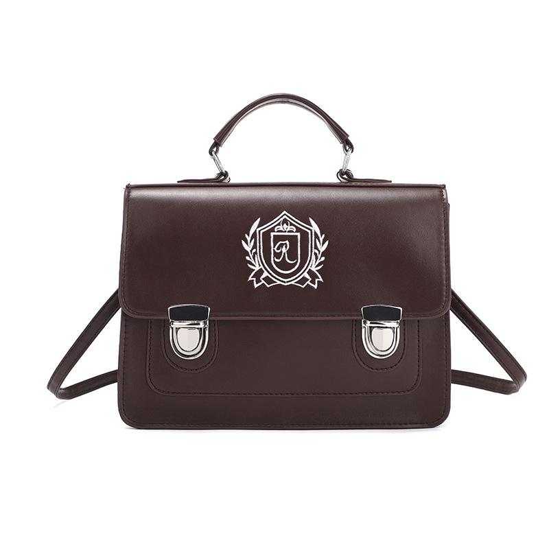 

Textured bag women s spring new shoulder bag college backpack commuting largecapacity oblique span bag