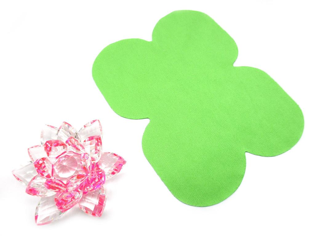 [KKD] Crystal Glass Ornament, Colorful Lotus Flower, Feng Shui Suncatcher for Good Luck (6cm, Pink)