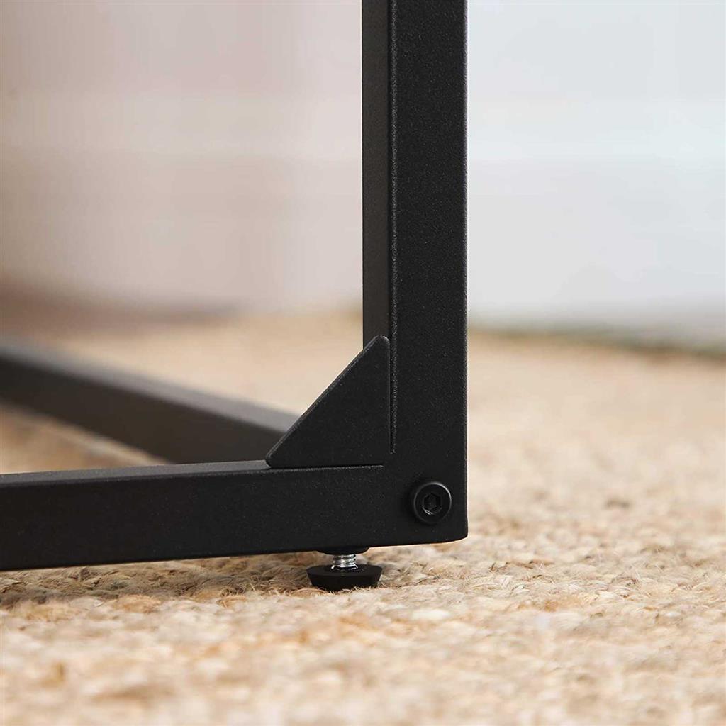 VASAGLE Side Table, Small Sofa Table, End Table, Laptop Table, for Bedroom, Living Room, Work in Bed or on The Sofa, Simple Structure, Stable