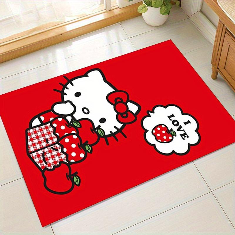 

1 шт. Коврик Hello Kitty I Love Apples - Идеально для домашнего декора, офисного ковра, наружного использования, Идея подарка z2750 60cm by 90cm
