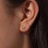 Yousheng Star Stud Earrings Women Rhinestone Star Ear Studs Minimalist Sparkling Studs Daily Wear Party Jewelry Gift for Her