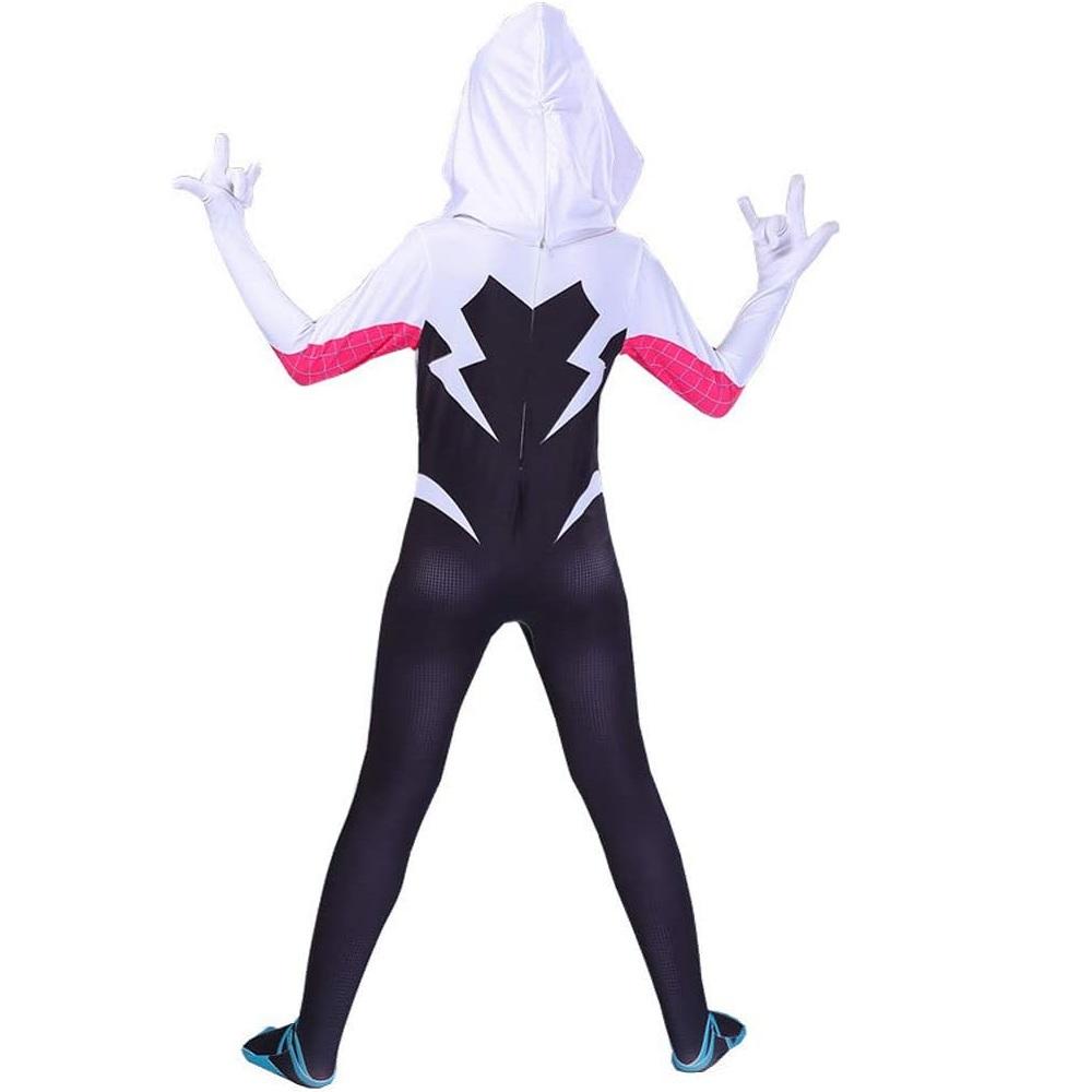 Superhero Women Adult Bodysuit Halloween Cosplay Jumsuit For Spider-Verse Gwen Stacy Costume Height 160-170cm