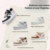 Anta Fashionable Comfortable Wear-Resistant Lightweight Shock-Absorbing Non-Slip Low-Top Kids Skate Shoes Kids Sneaker White Black Pink A22448088-1