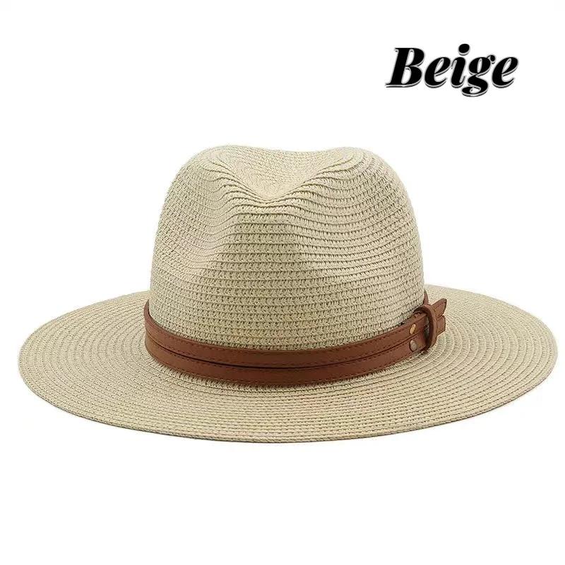 New Men's and Women's Bob Ricard Bucket Sun Hat Ribbon Straw Hat Summer Panama Outdoor Party Picnic Sunshade Basin Cap Sale
