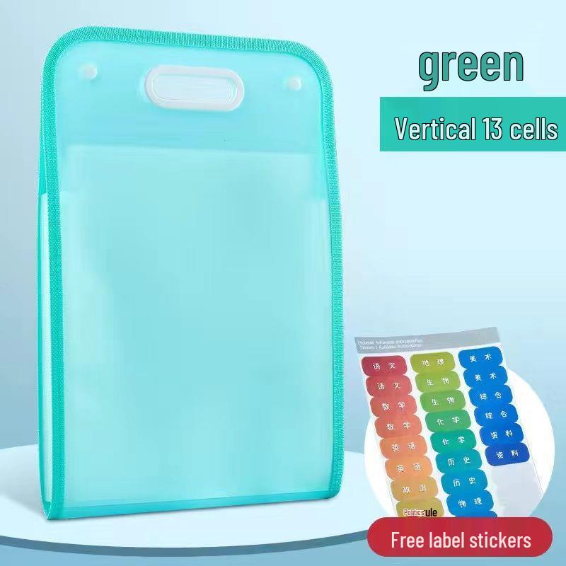Multi-layer Student Test Paper Storage Accordion Bag - Durable Handheld Folder for Junior High Students