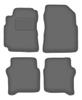 Velour Graphite Car Mats For: Nissan Primera P12 Station Wagon, Sedan, Liftback (2001-2007)