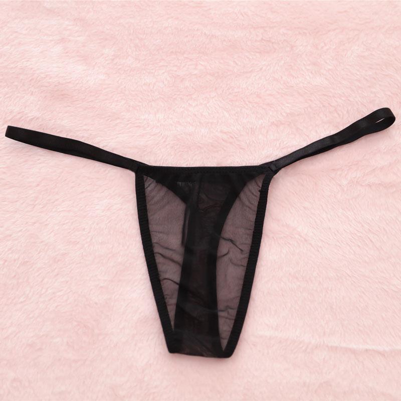 Sexy Damen Mesh Niedrige Transparente G-String Höschen Sexy G-String Micro-Tanga Damen Unterhosen Glatte Slips Große Größen F6