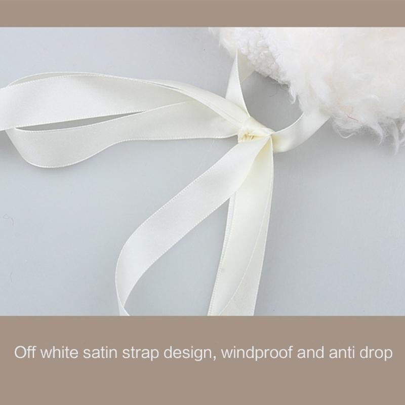 Cute Head Wrap Hair Bands for Ear Warmer Furry Lamb Ear Sheep Ear Plush Hat