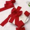 Fita Elegante de Chiffon com Borda Desfiada 2 Rolos de Fita de Chiffon de Seda Vermelha para Embrulho de Presentes Convites de Casamento Artesanato DIY