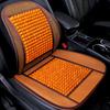 Small Square Mat Wood Bead Car Cushion with Waist  by Four Seasons Wood Bead Waist by the Summer Waist Depend On the