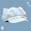 Y2k Cat Ear Beret Hat Soft Cute Anime Style For Casual Wear