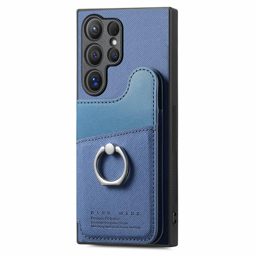 Wallet Double Button Magnet Leather RFID Card Case for Samsung Galaxy S26 Ultra S25 S24 S23 S22 S21 Plus S 26 Edge 25 FE 24 Etui