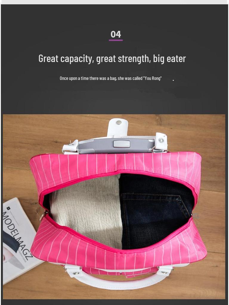 Large Capacity Korean-Style Trolley Backpack for Students, Ideal for Short Trips, Customizable with Logo Printing