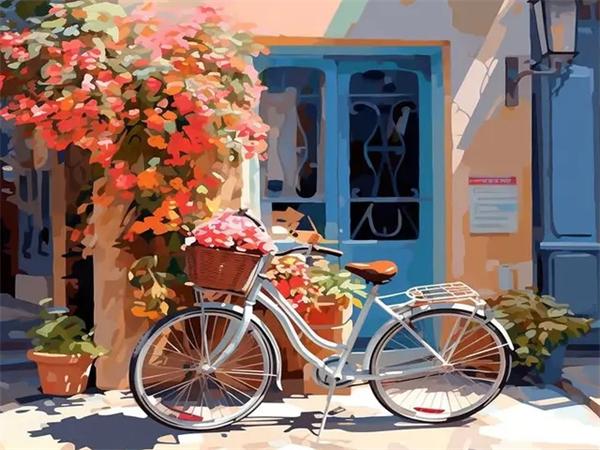 5D Diy Diamond Painting Mosaic Door House Full Square Round Embroidery Landscape Building Mosaic Home Decor