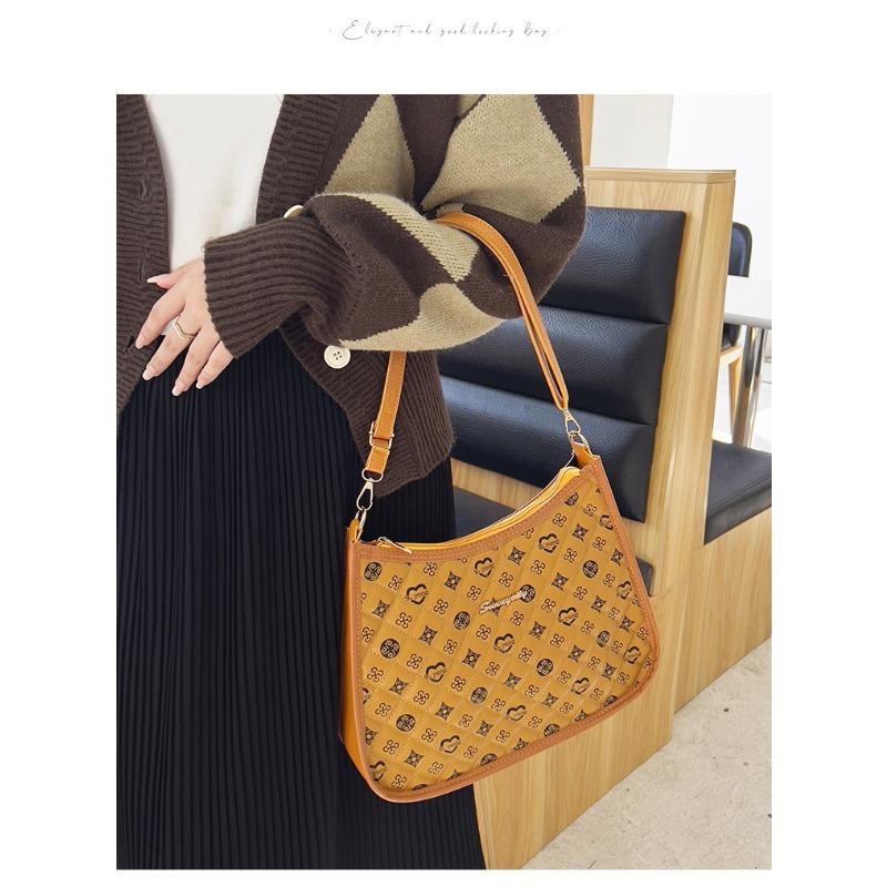 Large Capacity Underarm Bag Women's Bag Casual All-in-one Printed Shoulder Bag Niche Design Tote Bag