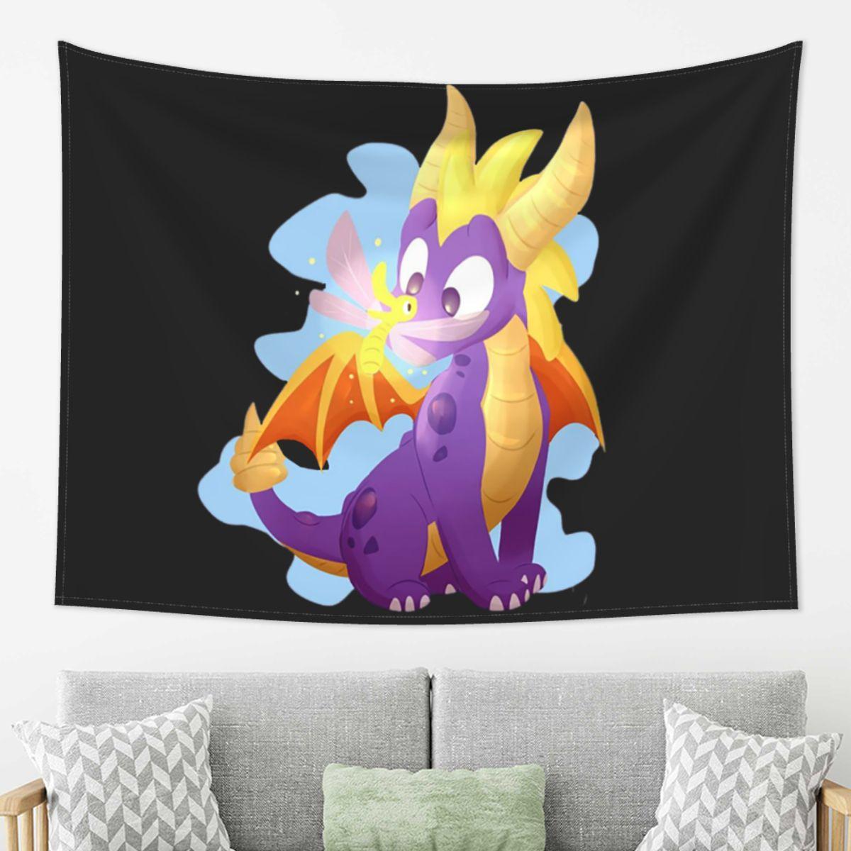 

Ice Spyro Tapestry Wall Hanging Aesthetic Home Decor Tapestries for Dorm Room 74x94cm(29x37in)