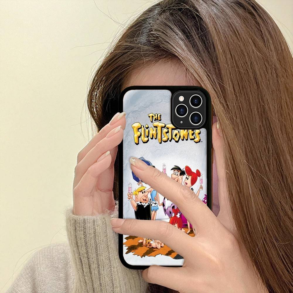 The Flintston Es Cartoon Phone Case For Iphone 16 15 14 13 12 11 Pro Max Plus Shockproof TPU+PC Hard Case