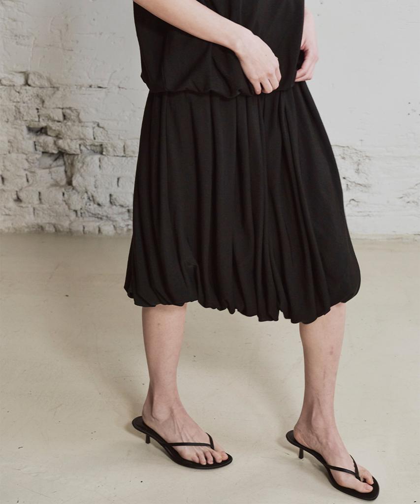 Wenio Pleated Balloon Skirt_2Color