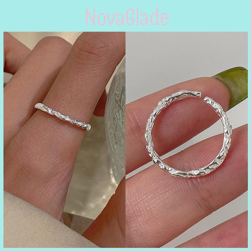 Chic Adjustable Copper Ring For Women Unique Ins Style Geometric Design 2023